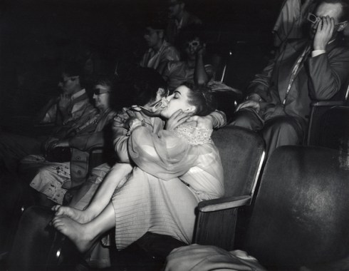 Lovers with 3-D glasses at the Palace Theatre (Infra-red), 1943.